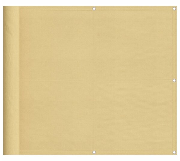 Homokszínű 100% oxford poliészter erkélyparaván 90 x 400 cm