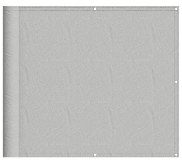 Világosszürke 100% oxford poliészter erkélyparaván 90 x 400 cm