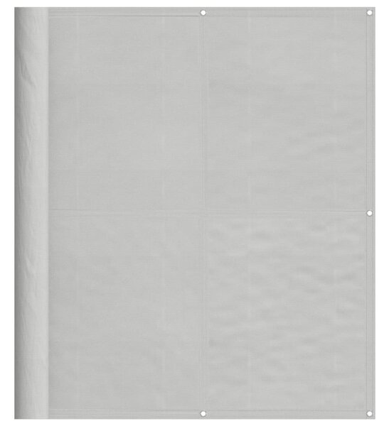 Világosszürke 100% oxford poliészter erkélyparaván 120 x 400 cm