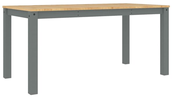 PANAMA szürke tömör fenyőfa ebédlőasztal 160 x 80 x 75 cm
