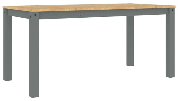 PANAMA szürke tömör fenyőfa ebédlőasztal 160 x 80 x 75 cm