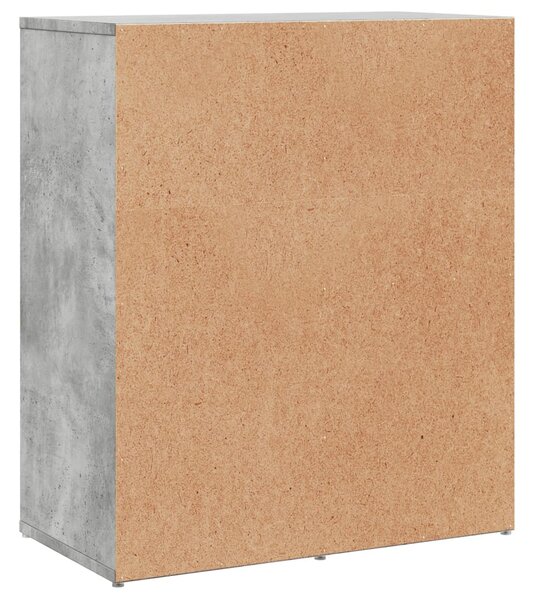 2 db betonszürke szerelt fa tálalószekrény 60 x 31 x 70 cm