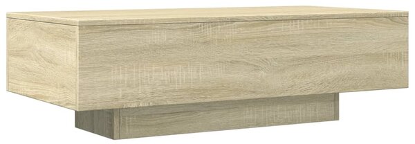 Sonoma tölgy színű szerelt fa dohányzóasztal 100 x 49,5 x 31 cm