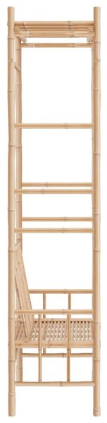 Bambusz kerti pad pergolával 116 cm