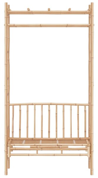 Bambusz kerti pad pergolával 116 cm