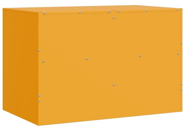 Mustársárga acél TV-szekrény 67 x 39 x 44 cm