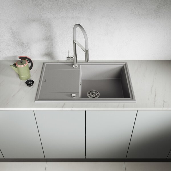 Laveo Megalo, mosogató 790x490x230 mm, szürke, LAV-SBE_511T