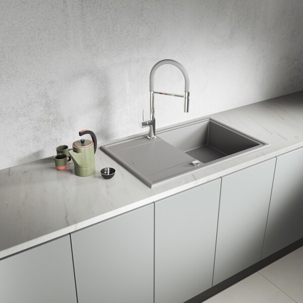 Laveo Megalo, mosogató 790x490x230 mm, szürke, LAV-SBE_511T