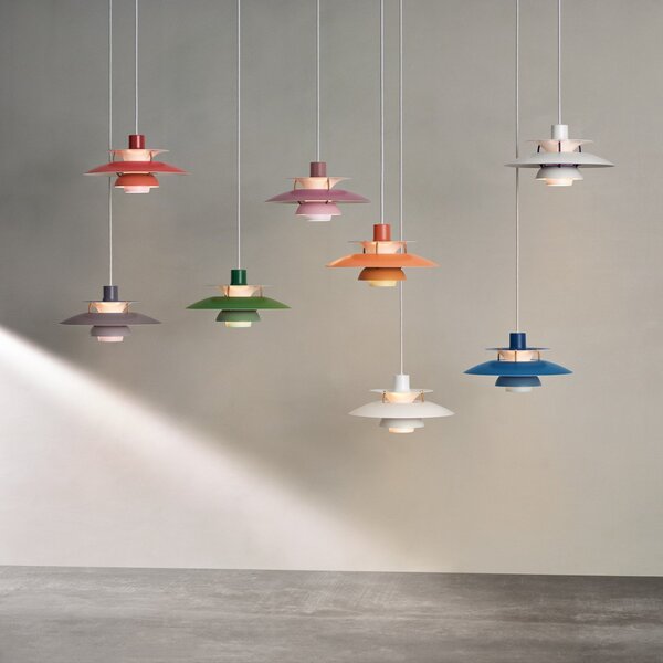 Függőlámpa Louis Poulsen, PH 5 300, dimmable, Fehér, Nappali, Fém, Dizájn