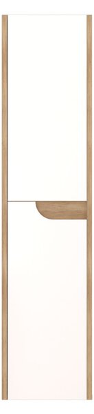 Piramida BETA fali fürdőszoba - állószekrény - ALPINFEHÉR-TÖLGY - 35 x 150 x 30 cm
