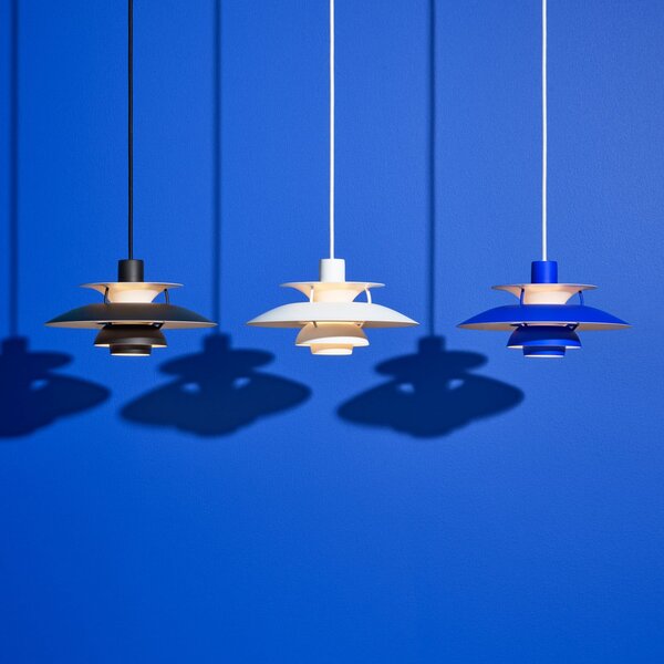 Függőlámpa Louis Poulsen, PH 5 Mini, dimmable, Fehér, Nappali, Fém, Dizájn