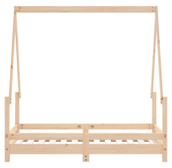 Tömör fenyőfa gyerekágykeret 70 x 140 cm