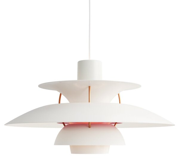 Függőlámpa Louis Poulsen, PH 5 500, dimmable, Fehér, Nappali, Fém, Dizájn