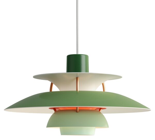 Függőlámpa Louis Poulsen, PH 5 300, dimmable, Zöld, Nappali, Fém, Dizájn