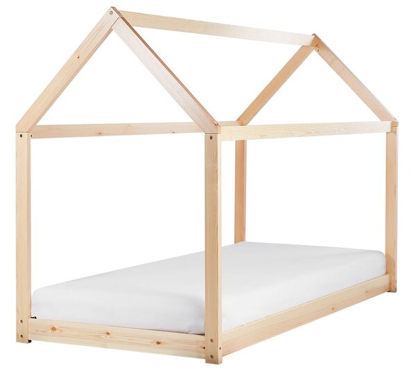 Gyerekágy Ház Fenyő TOSSE 90 x 200 cm Világosbarna