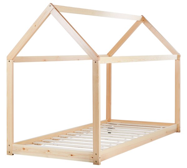 Gyerekágy Ház Fenyő TOSSE 90 x 200 cm Világosbarna
