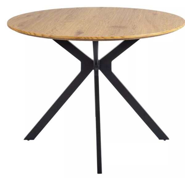Aster étkezőasztal tölgy fekete 100cm