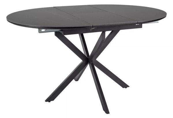 Gaston bővíthető kerámia étkezőasztal fekete 100-135cm