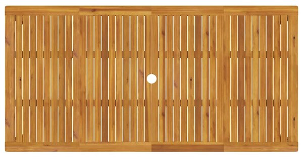 Tömör akácfa kerti étkezőasztal 180 x 90 x 75 cm