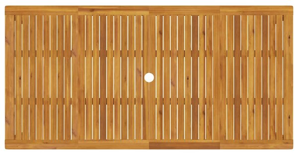 Tömör akácfa kerti étkezőasztal 180 x 90 x 75 cm