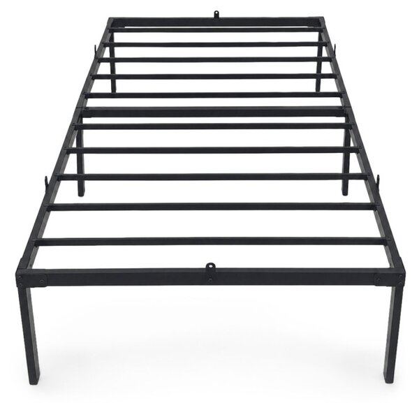 AKORD Furniture Factory Fém Ágy 100x200 cm Összecsukható Fekete 6 Lábbal és 10 Ággyal
