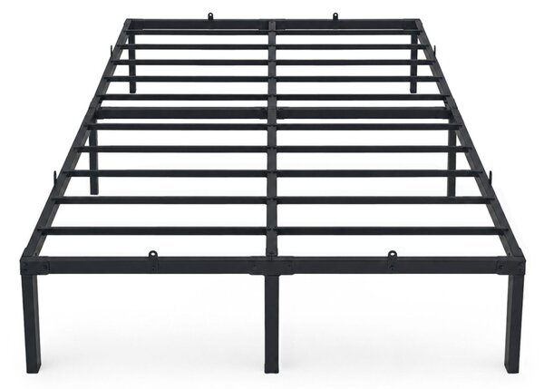 AKORD Furniture Factory Fém Ágyváz 120x200 cm Összecsukható Fekete 9 Lábbal és 20 Ágyléccel