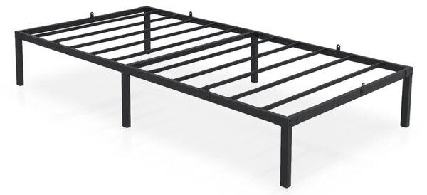 AKORD Furniture Factory Fém Ágy 100x200 cm Összecsukható Fekete 6 Lábbal és 10 Ággyal