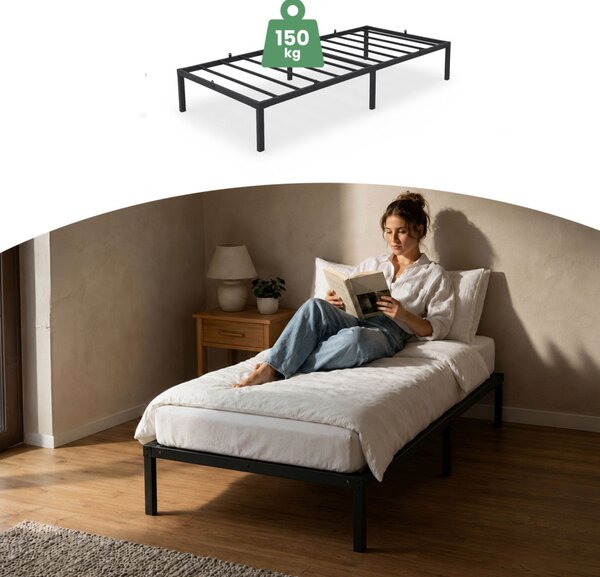 AKORD Furniture Factory Fém Ágy Keret Fekete Összecsukható 90x200 cm