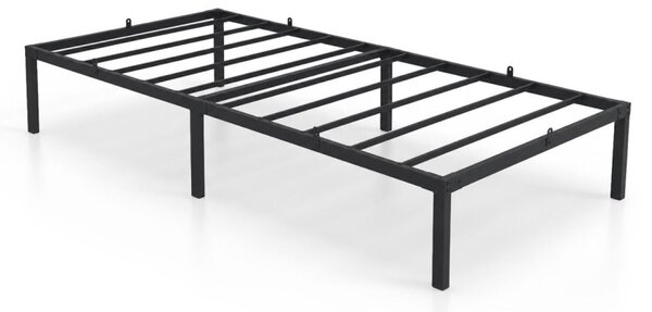 AKORD Furniture Factory Egyszemélyes Fém Ágy Fekete Összecsukható 90x190 cm