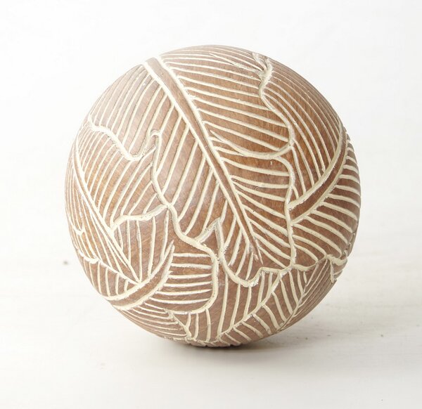 Falevél golyó - szobor