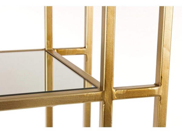 Aranyszínű acél könyvespolc 68x172,5x28 cm Elenor – Bizzotto