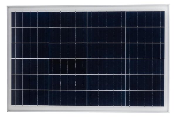 V-TAC napelemes utcai LED lámpa, térvilágító lámpatest 50W természetes fehér - SKU 5502