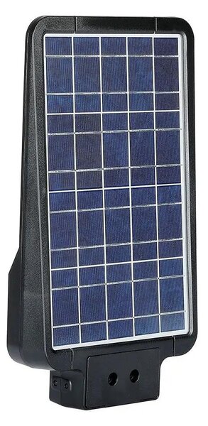 V-TAC napelemes utcai LED lámpa, térvilágító lámpatest 15W hideg fehér - SKU 8548