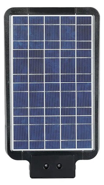 V-TAC napelemes utcai LED lámpa, térvilágító lámpatest 15W hideg fehér - SKU 8548