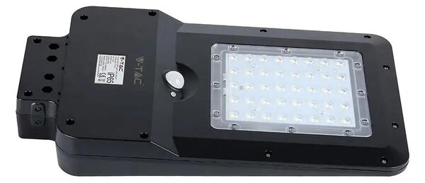 V-TAC napelemes utcai LED lámpa, térvilágító lámpatest 15W hideg fehér - SKU 8548