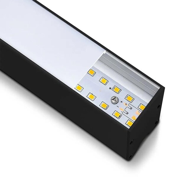 V-TAC fekete mennyezetre függeszthető lineáris LED lámpa 120cm 40W hideg fehér - SKU 21600