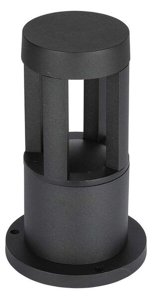 V-TAC 10W kültéri COB LED lámpa oszlop 25 cm, meleg fehér, fekete házzal, 100 Lm/W - SKU 128322