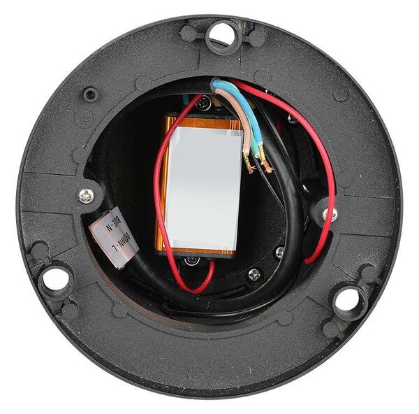 V-TAC 10W kültéri COB LED lámpa oszlop 25 cm, meleg fehér, fekete házzal, 100 Lm/W - SKU 128322