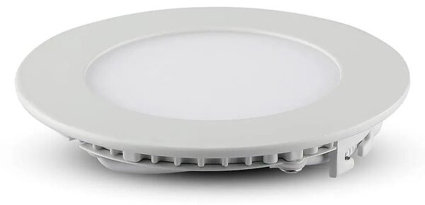V-TAC süllyeszthető kerek fémházas LED panel 6W meleg fehér - SKU 214854