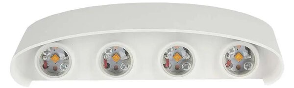 V-TAC 7W kültéri homokfehér fali LED lámpa meleg fehér - SKU 218617