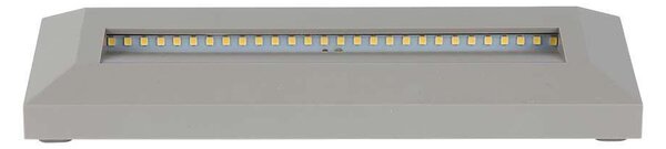 V-TAC 3W szürke LED lépcsővilágítás, IP65, meleg fehér - SKU 211331