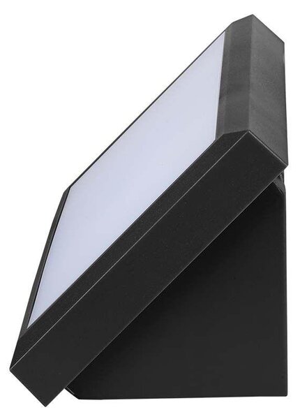 V-TAC Landscape 20W kültéri fali LED lámpa természetes fehér, fekete házzal, 100 Lm/W - SKU 6811