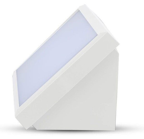V-TAC Landscape 20W kültéri fali LED lámpa természetes fehér, fehér házzal, 100 Lm/W - SKU 6817