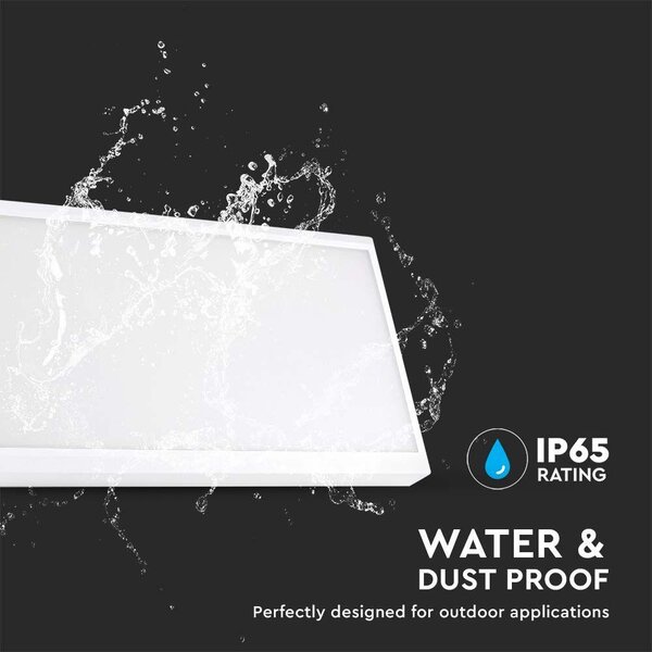 V-TAC Landscape 20W kültéri fali LED lámpa természetes fehér, fehér házzal, 100 Lm/W - SKU 6817