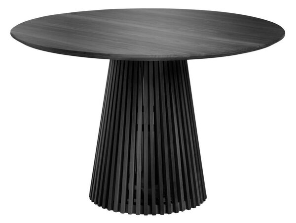 Fekete mindifa kerek étkezőasztal ø 120 cm Jeanette – Kave Home