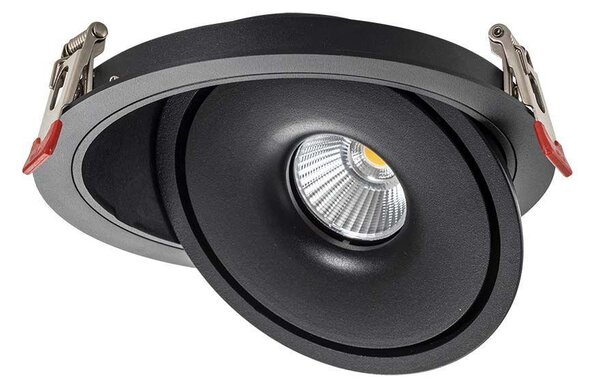 V-TAC 20W süllyeszthető COB LED mélysugárzó, állítható szöggel, fekete házzal, CCT - SKU 10580