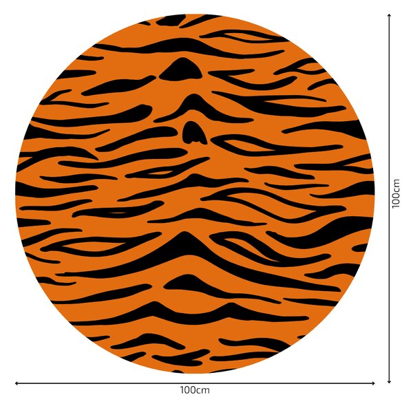 PIPPER. Kör alakú falmatrica "Tigris minta" Méret: 100cm