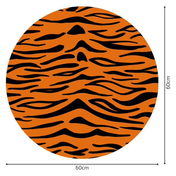 PIPPER. Kör alakú falmatrica "Tigris minta" Méret: 100cm