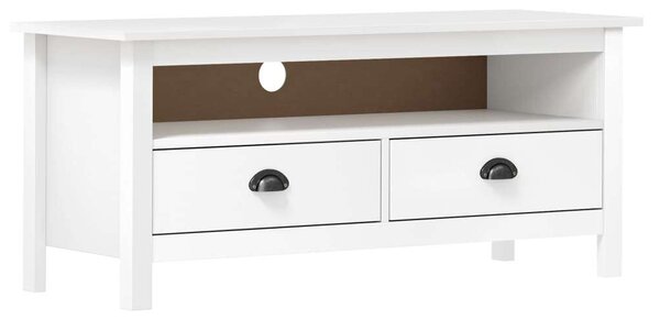 Hill Range TV-szekrény - Fenyőfa - Fehér - 110cm