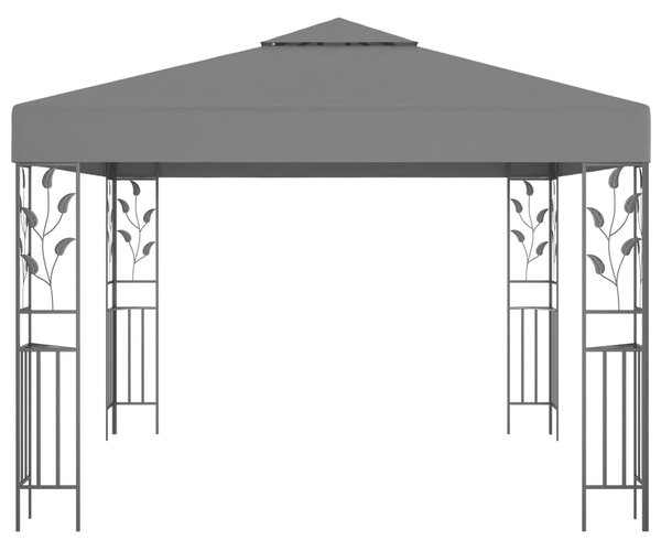 VidaXL antracitszürke pavilon 3 x 3 m